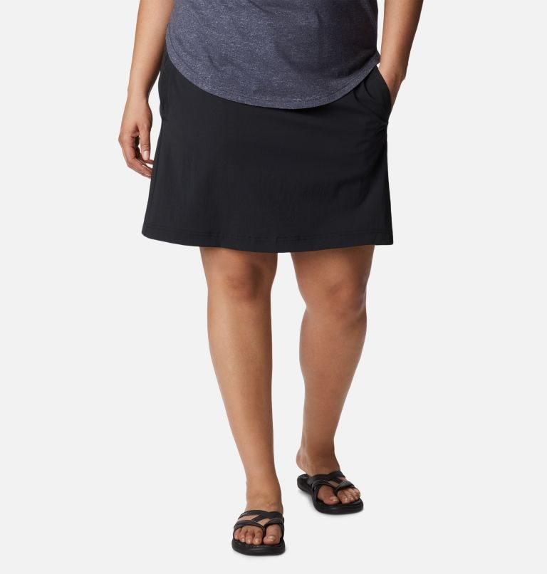 Women\'s Columbia On The Go Skorts Black | Plus Size CA-AL356